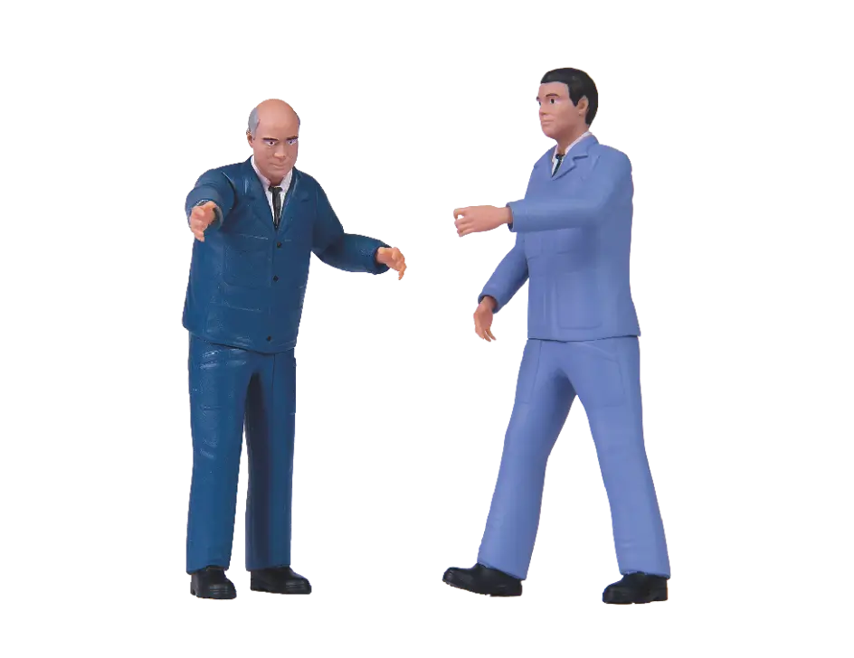 2 Figuren (Lokführer und Mechaniker)