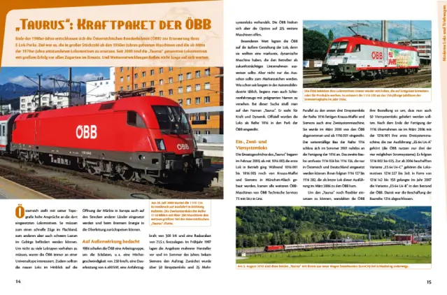 Moderne Loks und Triebwagen