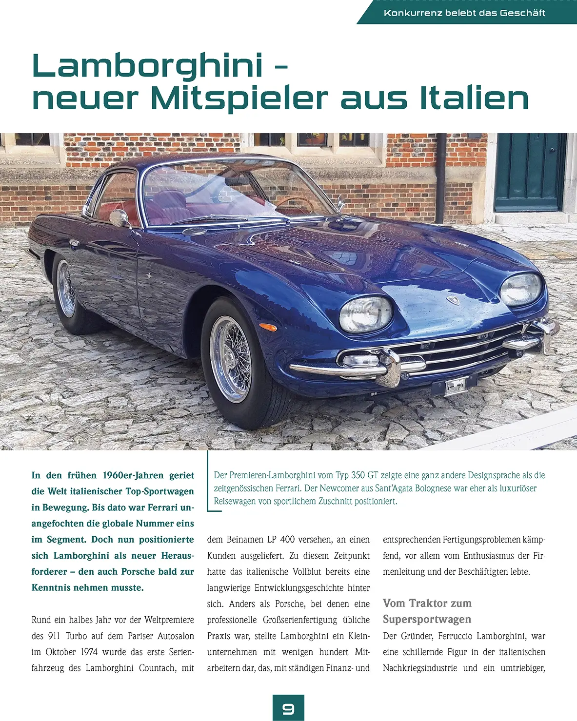 Der Original-Rennwagen bei einer Rallye