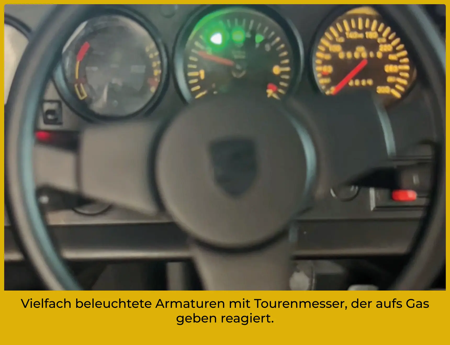 Vielfach beleuchtete Armaturen mit beweglichem Tourenmesser