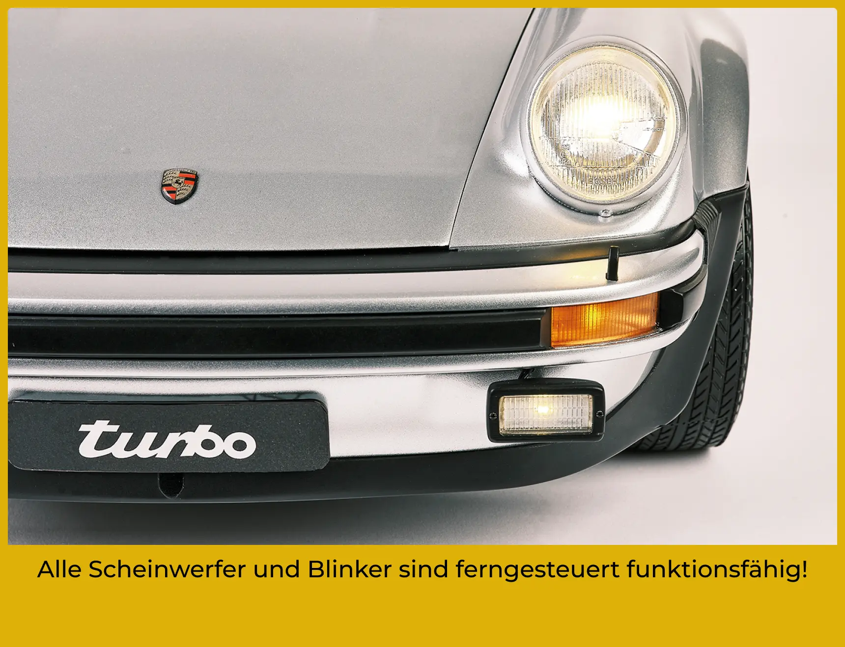 Alle Scheinwerfer und Blinker sind ferngesteuert funktionsfähig