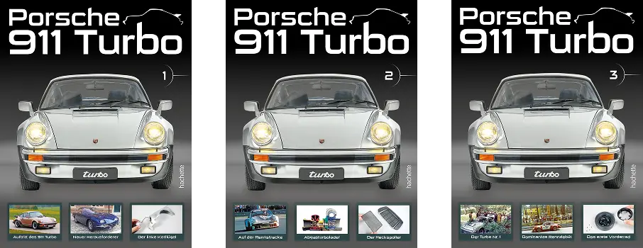 Porsche 911 Turbo Heft 1, 2 und 3