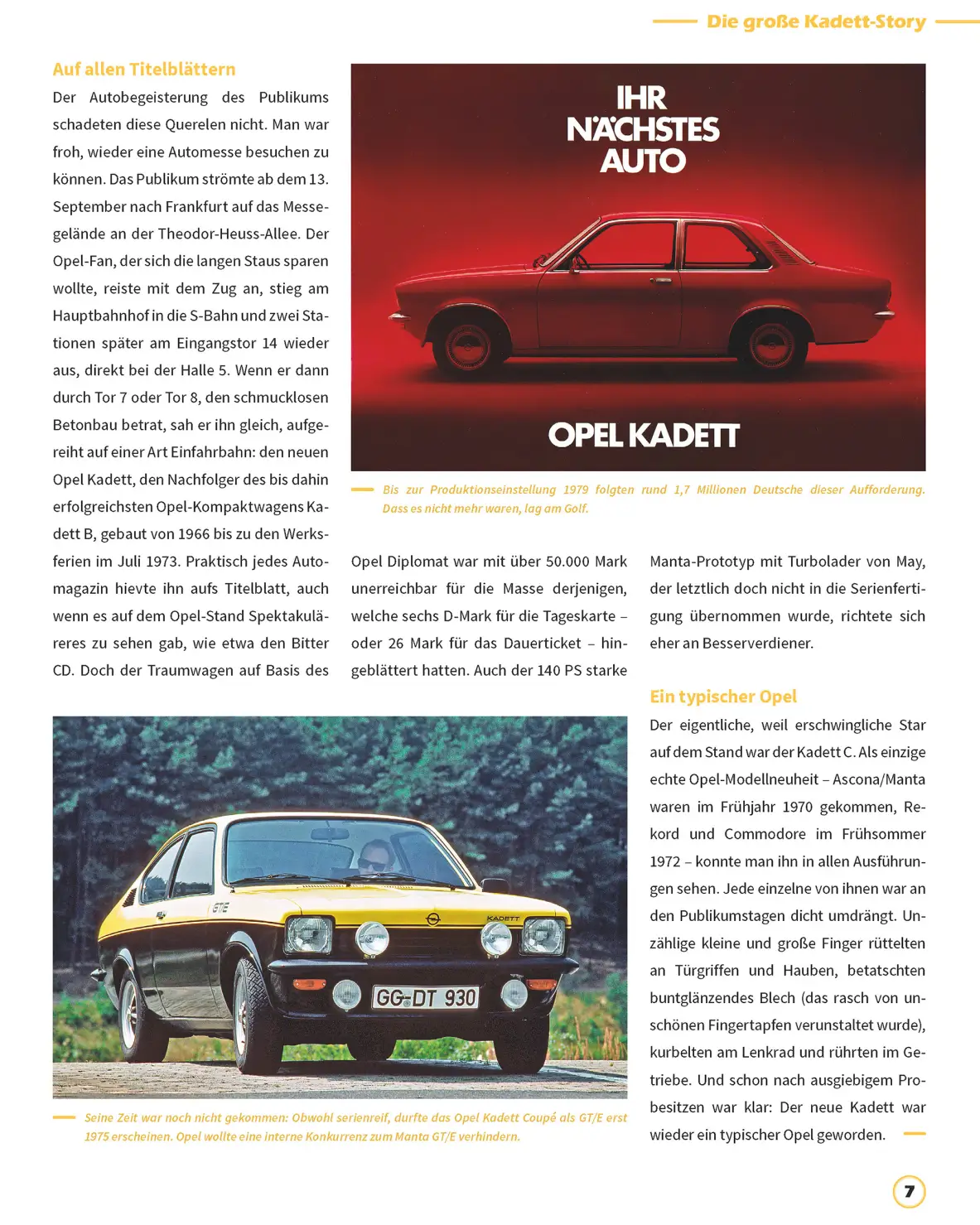 Das Opel Kadett C Magazin