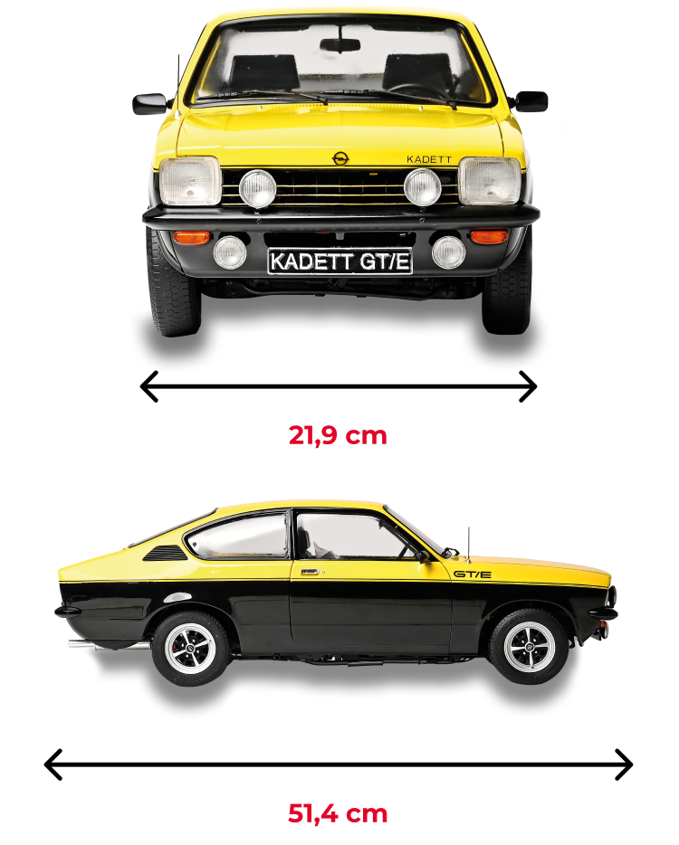 Detailbilder und Features des Opel Kadett C Bausatzes