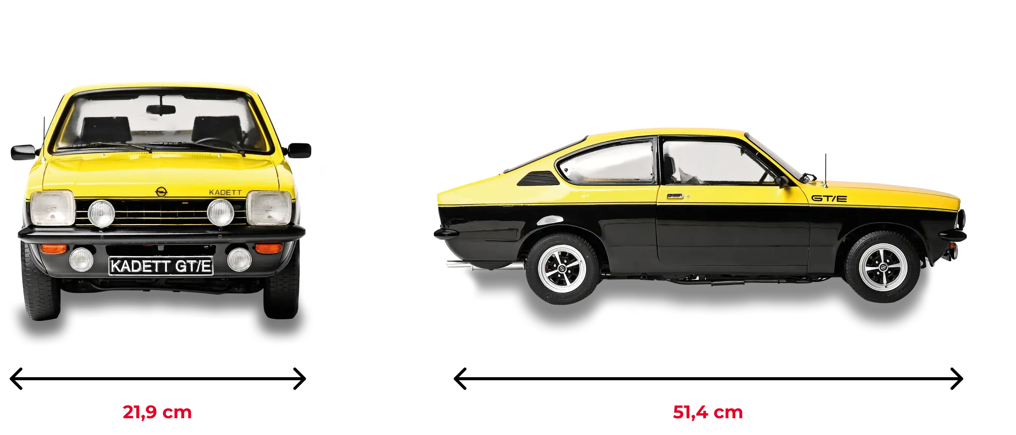 Detailbilder und Features des Opel Kadett C Bausatzes